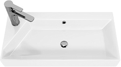 Dreja Мебель для ванной Slim 65 подвесная белая/дуб кантри – фотография-12